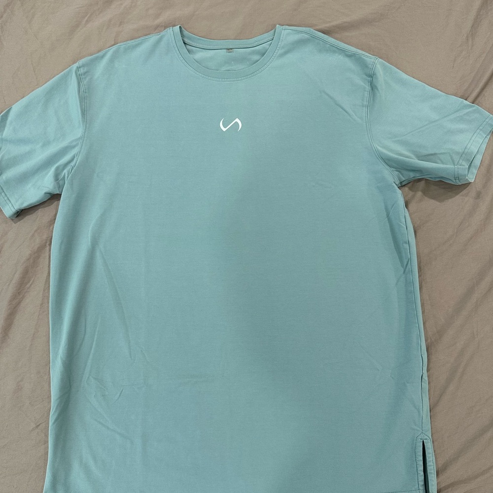 Men's Aqua Short Sleeve Tee